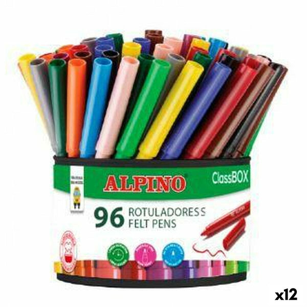 Marker-Set Alpino CLASSBOX Bunt (12 Stück)