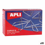 Clips Apli MARIPOSA Nº 10 Silberfarben Silber 40 mm (10 Stück)