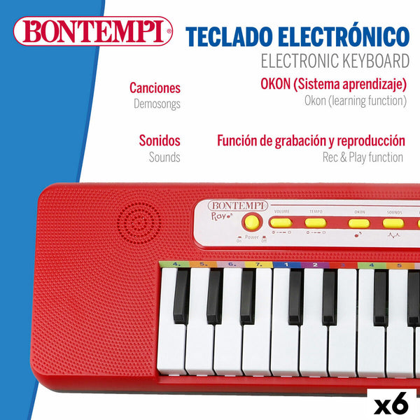 Tastatur Bontempi 47 x 3,5 x 13 cm (6 Stück)
