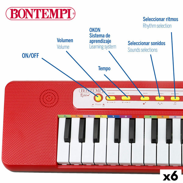 Tastatur Bontempi 47 x 3,5 x 13 cm (6 Stück)