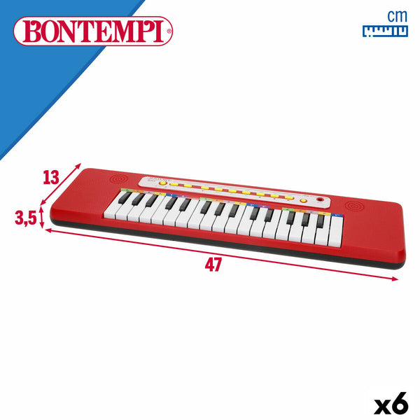 Tastatur Bontempi 47 x 3,5 x 13 cm (6 Stück)