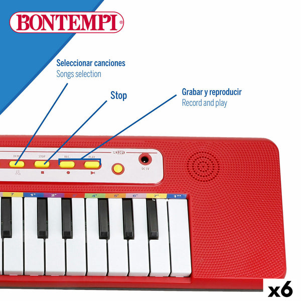Tastatur Bontempi 47 x 3,5 x 13 cm (6 Stück)