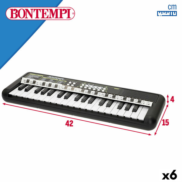 Tastatur (37 Tasten) Bontempi 42 x 4 x 15 cm (6 Stück)