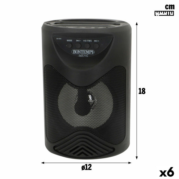 Lautsprecher mit Karaoke Mikrofon Bontempi 6 Stück
