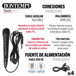 Lautsprecher mit Karaoke Mikrofon Bontempi 4 Stück