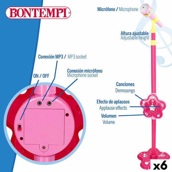 Spielzeug-Mikrofon Bontempi 20 x 105 x 20 cm (6 Stück)