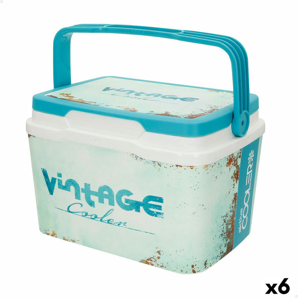 Robuste tragbare Kühlbox Aktive 5 L 28 x 19 x 21 cm Blau (6 Stück)