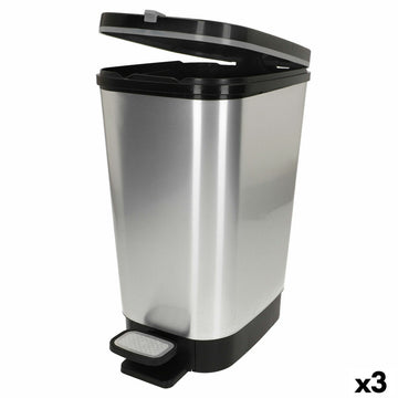 Mülltonne Curver Grau Kunststoff 45 L (3 Stück)