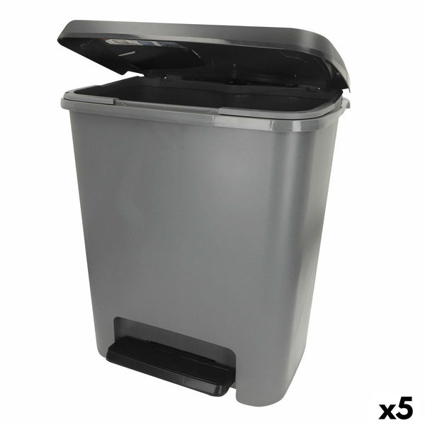 Mülltonne Curver Dunkelgrau Kunststoff 25 L (5 Stück)