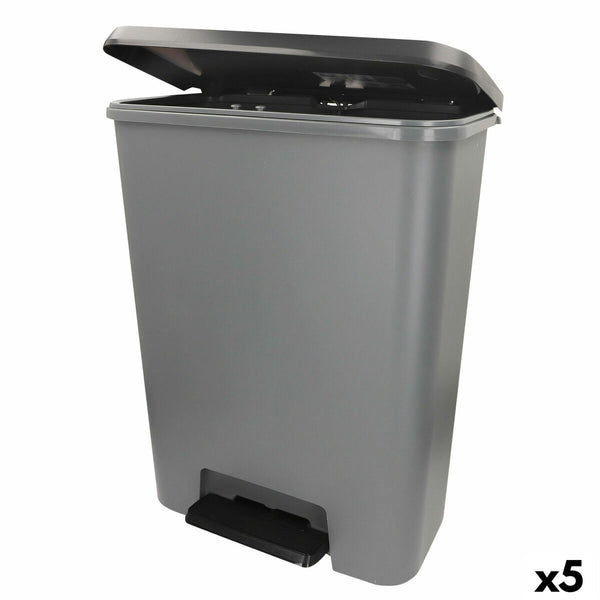 Mülltonne Curver Dunkelgrau Kunststoff 50 L (5 Stück)