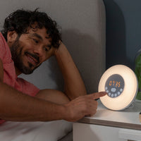 Aufladbarer Sonnenaufgangswecker mit Lautsprecher Sunrilk InnovaGoods