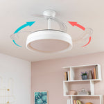 Deckenventilator mit LED-Licht und 4 einklappbaren Flügeln Keteez InnovaGoods Weiß 72 W Ø49-104 cm