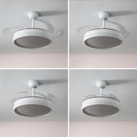 Deckenventilator mit LED-Licht und 4 einklappbaren Flügeln Woteez InnovaGoods Holz 72 W Ø49-104 cm