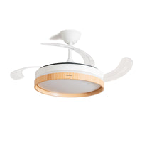 Deckenventilator mit LED-Licht und 4 einklappbaren Flügeln Woteez InnovaGoods Holz 72 W Ø49-104 cm