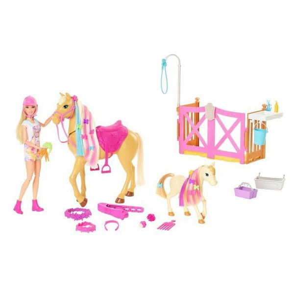 Spielzeug-Set Barbie Toilettage des Chevaux Kunststoff