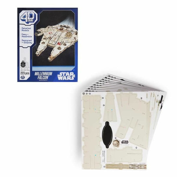 Konstruktionsspiel Star Wars Millennium Falcon 223 piezas 43 x 31,4 x 22,4 cm Grau Bunt