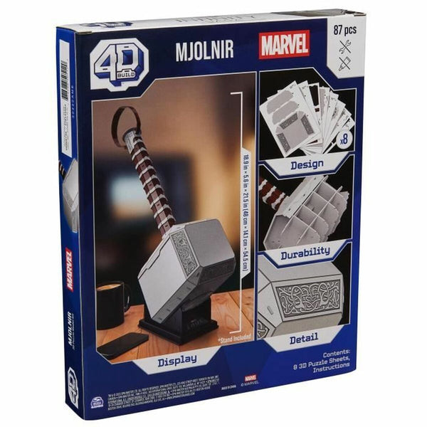 Konstruktionsspiel Marvel Mjolnir 87 Stücke 48 x 14 x 54,5 cm Braun Bunt