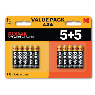 Batterien Kodak XTRALIFE 1,5 V AAA (10 Stück)