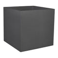 Blumentopf EDA CF-6540042 Anthrazit Dunkelgrau Kunststoff karriert 49,5 x 49,5 x 49,5 cm