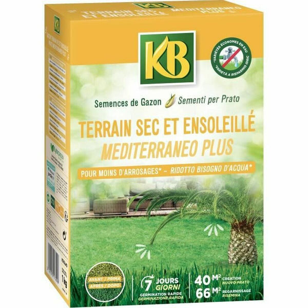 Samen KB Rasen Mediterraner 1 kg 40 m²