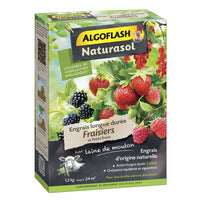 Pflanzendünger Algoflash Erdbeere, schwarze Johannisbeere, Brombeere, Heidelbeere, Himbeere