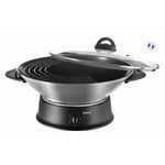 Wok Pfanne Tefal WO3000 Schwarz Aluminium 1200 W