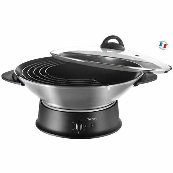 Wok Pfanne Tefal WO3000 Schwarz Aluminium 1200 W