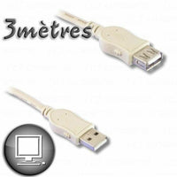 Verlängerungskabel mit USB Lineaire PCUSB211E 3 m