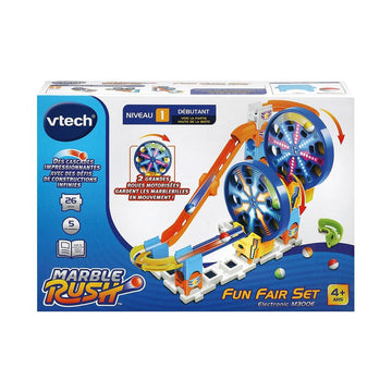 Murmel-Set Vtech Marble Rush - Expansion Kit Electronic - Fun Fair Set Rundkurs 26 Stücke Rennbahn mit Rampen + 4 Jahre