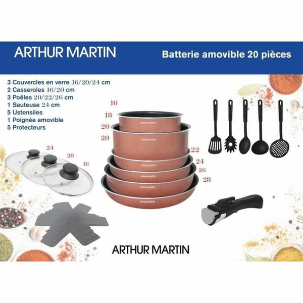 Topfset Arthur Martin   20 Stücke