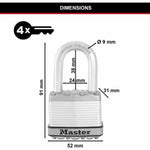 Tastensperre Master Lock (3 Stück)