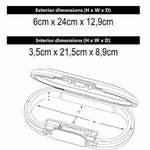 Tragbarer Safe mit Sicherheitskabel Master Lock 5900EURDWHT Weiß ABS 700 ml 6 x 12,9 x 24 cm