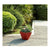 Blumentopf Beau Rivage Fiberglas Geometrisch Rosa Koralle 50 x 30 cm