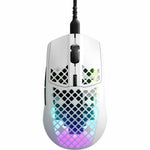 Gaming Maus SteelSeries AEROX 3 (2022) SNOW EDITION Weiß