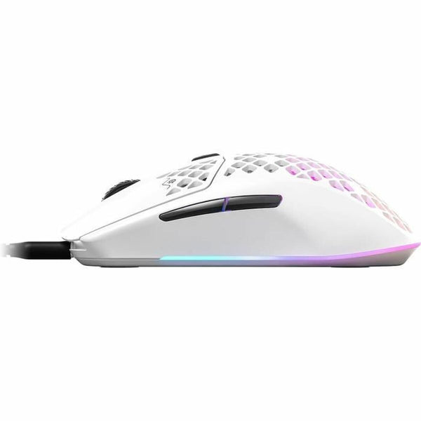 Gaming Maus SteelSeries AEROX 3 (2022) SNOW EDITION Weiß