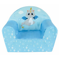 Sitz Fun House LEON LE DRAGON Blau Schaum 42 x 52 x 33 cm