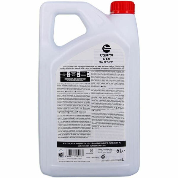 Motoröl Castrol GTX Benzin Diesel 10W40 5 L