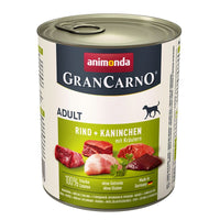 Nassfutter Animonda GranCarno Adult Rindfleisch Hase 800 g