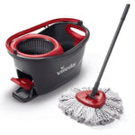 Mop with Bucket Vileda 167751 Schwarz Rot Mikrofaser Kunststoff