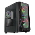 Gehäuse Semitour Mikro ATX / Mini ITX / ATX Aerocool ACCM-PB20033.11 RGB USB 3.0 Ø 20 cm Schwarz