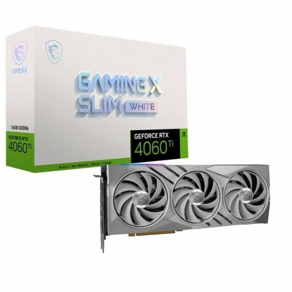 Grafikkarte MSI GEFORCE RTX 4060 TI GAMING X SLIM WHITE 16G Geforce RTX 4060 Ti 16 GB GDDR6