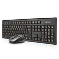 Tastatur mit Maus A4 Tech 7100N Qwerty UK Schwarz Schwarzweiß Kein Englisch QWERTY Qwerty US