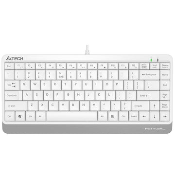 Tastatur A4 Tech A4TKLA47119 QWERTY Weiß Englisch