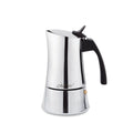 Italienische Kaffeemaschine Feel Maestro MR-1668-6 Silberfarben Edelstahl 18/10 300 ml 6 Tassen