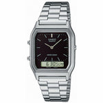 Unisex-Uhr Casio EDGY COLLECTION - BLACK Schwarz Silberfarben