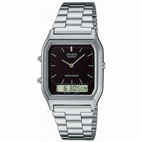 Unisex-Uhr Casio EDGY COLLECTION - BLACK Schwarz Silberfarben