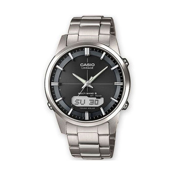 Herrenuhr Casio LINEAGE Multiband 6 Tough Solar Schwarz Silberfarben (Ø 40 mm)