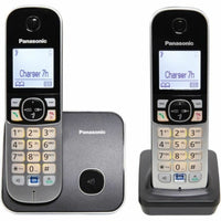 Kabelloses Telefon Panasonic KX-TG6812FRB Grau Schwarz/Silberfarben