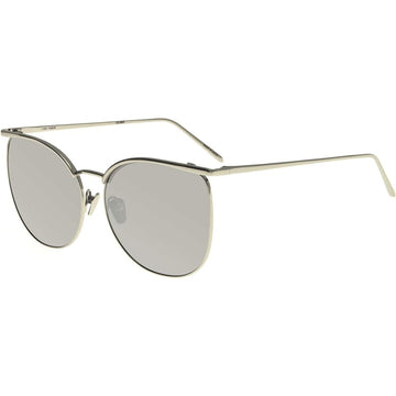 Damensonnenbrille Linda Farrow  509 WHITE GOLD MIRROR