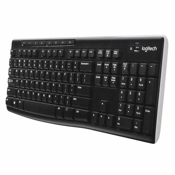 Drahtlose Tastatur Logitech Französisch Schwarz AZERTY